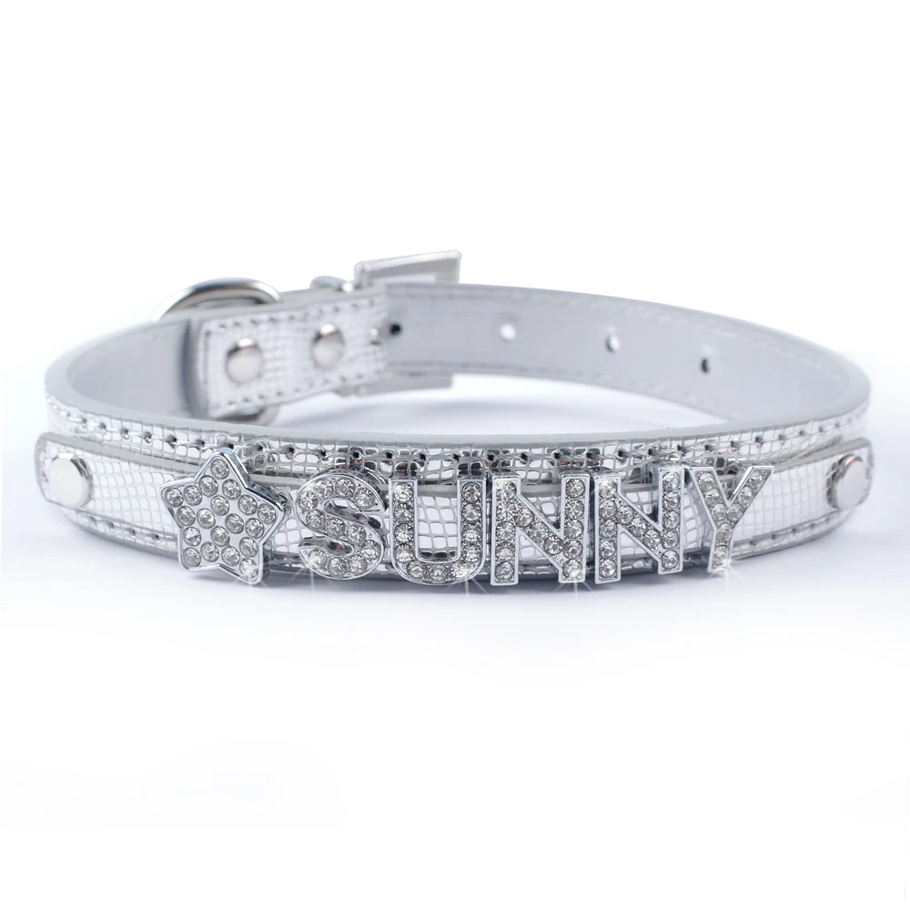 Bling индивидуальный ошейник для собаки со стразами по индивидуальному заказу с