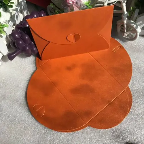 ORANGE 50 шт./лот Винтаж Конверты почтовые бумажные Ретро Классический западный Bronzing Бизнес украшенные свадебные приглашения конверт 17.5*11 см - Цвет: ORANGE