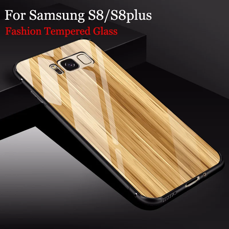 Чехол из закаленного стекла для Samsung S8 чехол S8plus Galaxy S 8 Plus модные зеркальные Чехлы
