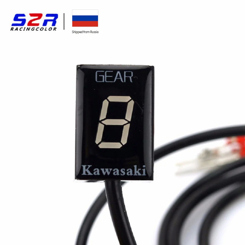 Мотоциклетный Ecu штекер крепление 6 светодиодный индикатор скорости 1-6 уровень цифровой индикатор передач для Kawasaki Ninja 300 Z1000 Z800