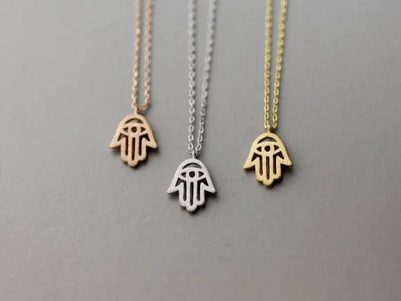 Новинка ювелирное ожерелье Hamsa для защиты рук амулет символ мира и здоровья в