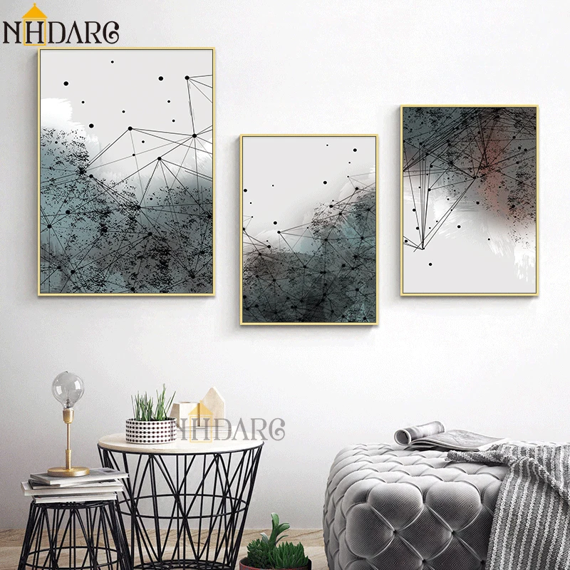 Modern Simple Vogue Abstract Canvas Poster Nordic Decoration Wall Art Print Painting Decorative Picture Scandinavian Home Decor | Дом и сад