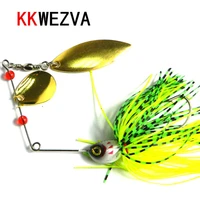 kkwezva metal 1pc fishing lure spinnerbait 20 5g wobbler fresh water shalt water bass walleye crappie minnow soft bait