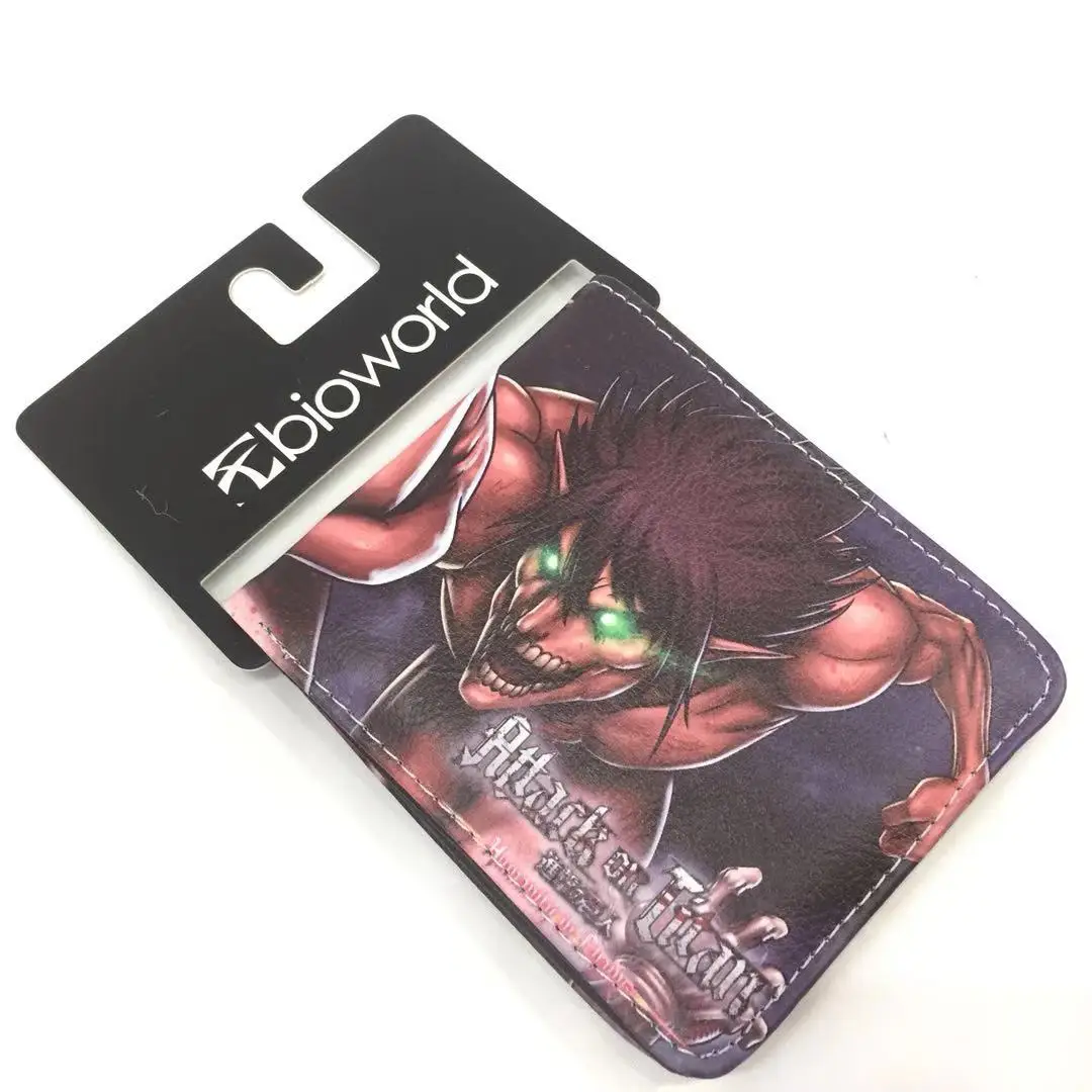 Аниме Обувь для косплея по аниме атака на Титанов мультфильм кошелек с держатель