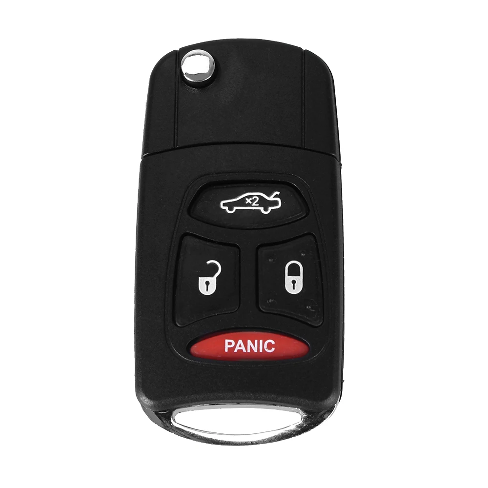 Dandkey складной чехол с 4 кнопками и откидной крышкой для Chrysler Sebring Philosophy Dodge Avenger Nitro