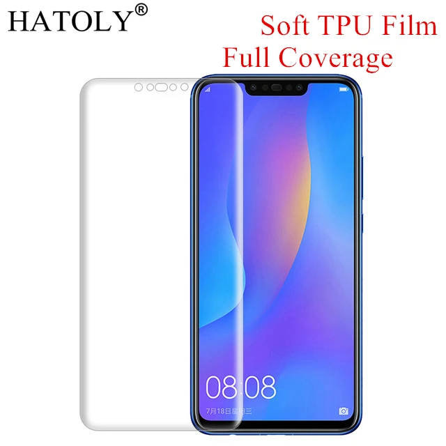 Мягкая нано пленка из ТПУ защитная для huawei Nova 3 полное покрытие PAR LX1 не закаленное