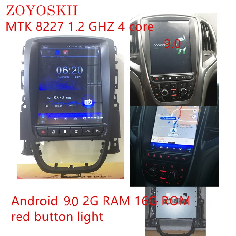 ZOYOSKII Android 9,0 10,4 дюймов ips vetical экран автомобильный gps Мультимедиа Радио bt navi для Opel Astra J, Vauxhall Astra 2010