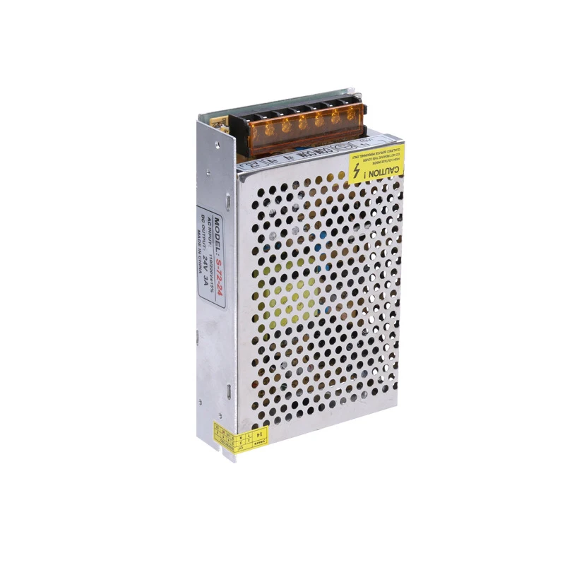 Импульсный режим 24V 72W Светодиодный драйвер 24v 3a источник питания dc24v алюминиевый
