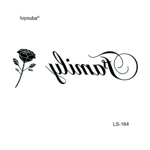 Семья водостойкая временная татуировка наклейка красота Роза цветок The Flash Tatuagem поддельная Татуировка Временные татуировки украшения для лица