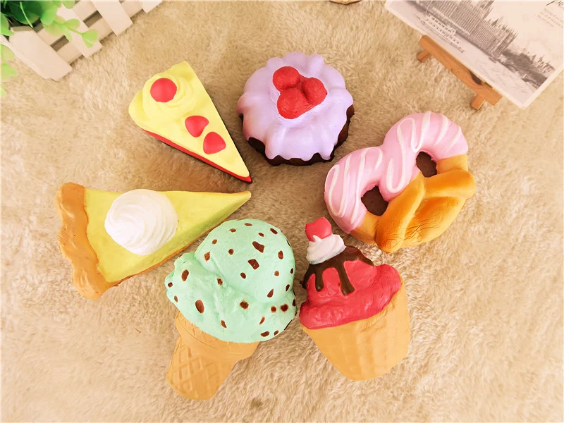 12pcs/lot 1st generation of Medium Dessert Collection 6 styles Soft and slow rebound Cake class squihies free shipping | Игрушки и хобби