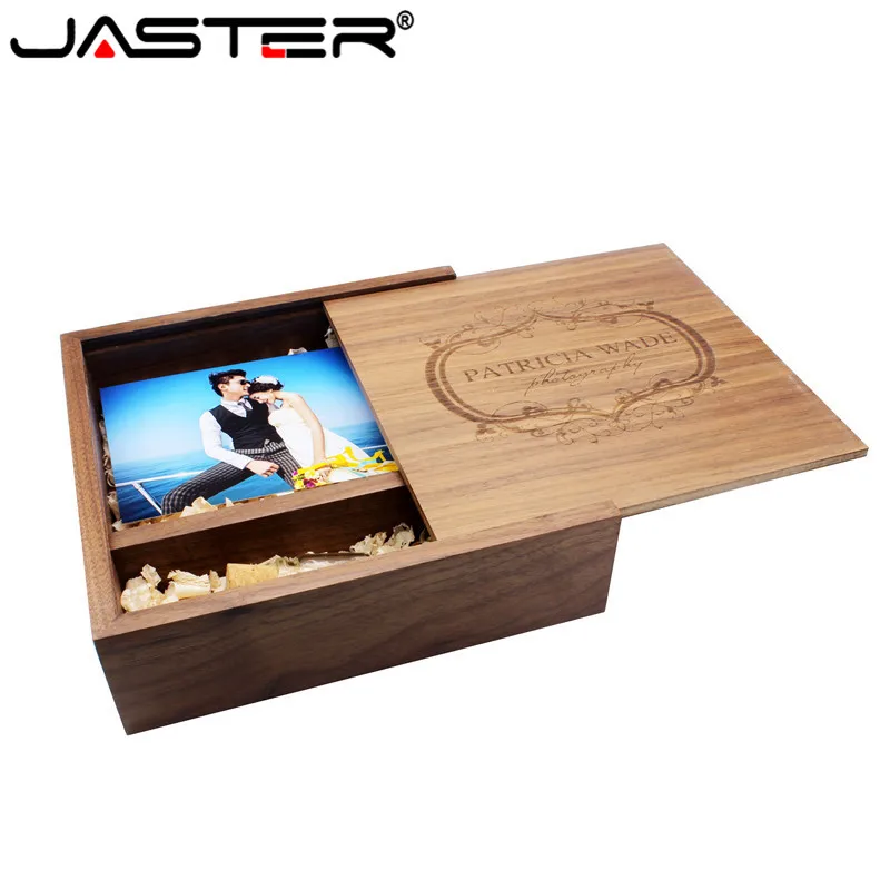 JASTER Горячая USB+ коробка креативный орех и клен дерево+ бутылка USB 2,0 4 ГБ/8 ГБ/16 ГБ/32 ГБ/64 ГБ USB флэш-накопитель бесплатный логотип