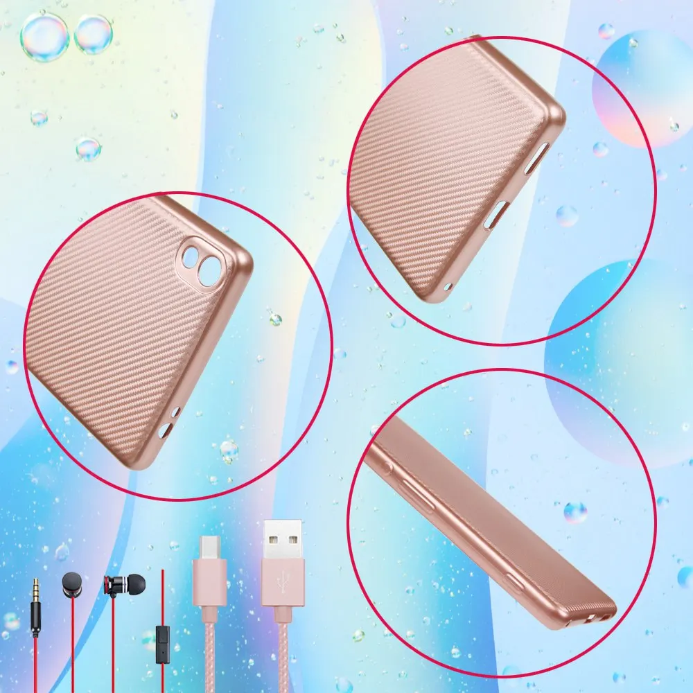 Fcoque химическое Волокно Телефон чехол для Sony Xperia C6 6.0 дюймов Роскошные углеродного