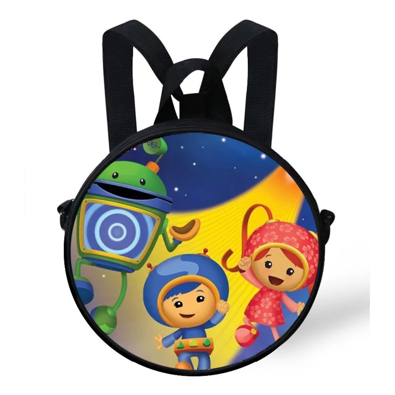 Новая мода команда Umizoomi Печать Круглая сумка для детей мультфильм рюкзак