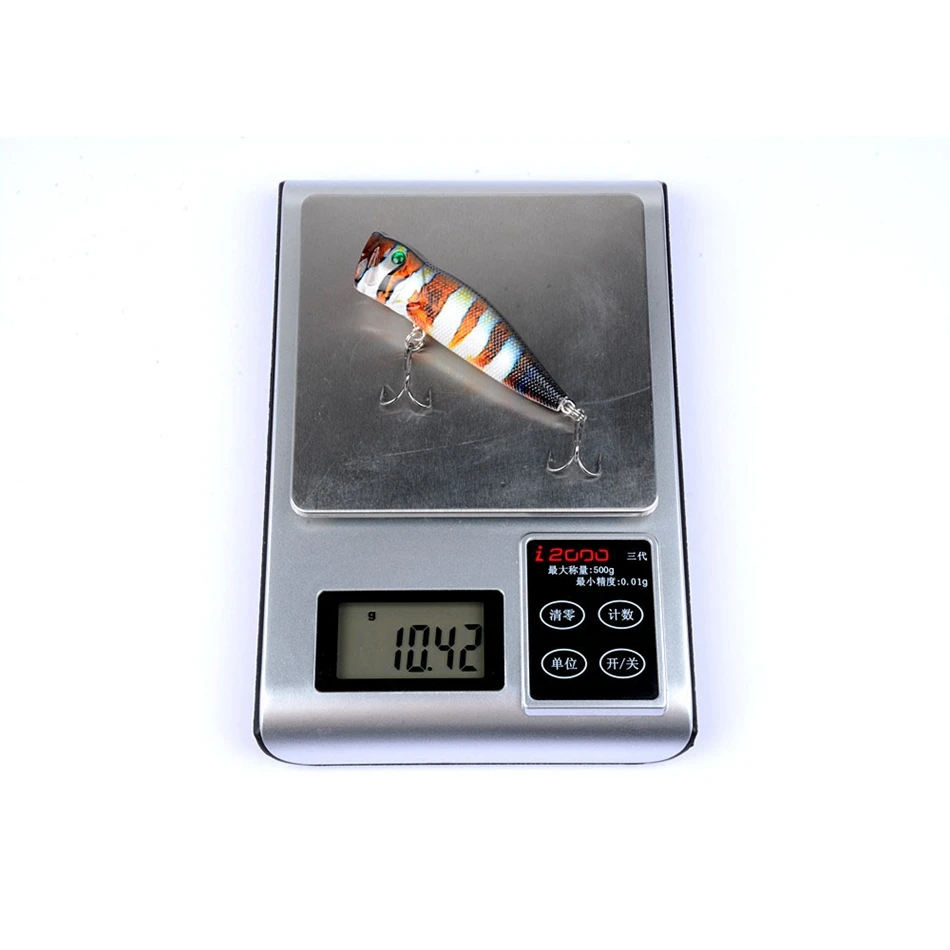 East Rain 7 см 10 4g окрашенные Topwater приманка для пресноводные морские рыболовные