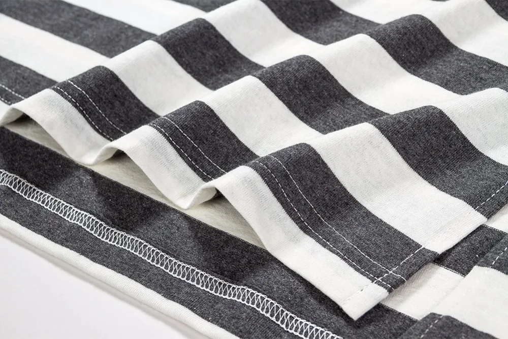 Новая футболка мужская мода 2018 года летняя с коротким рукавом в полоску цветная