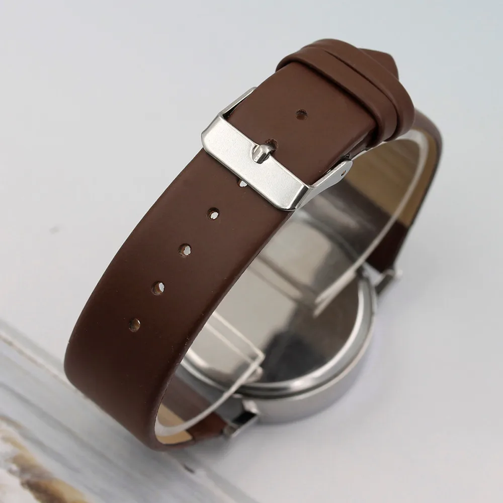 

MODIYA Three Eye Watches Six Pin Buckle Leather Quartz Men's Watch Blue Glass Belt Wrist Watches Men montre homme