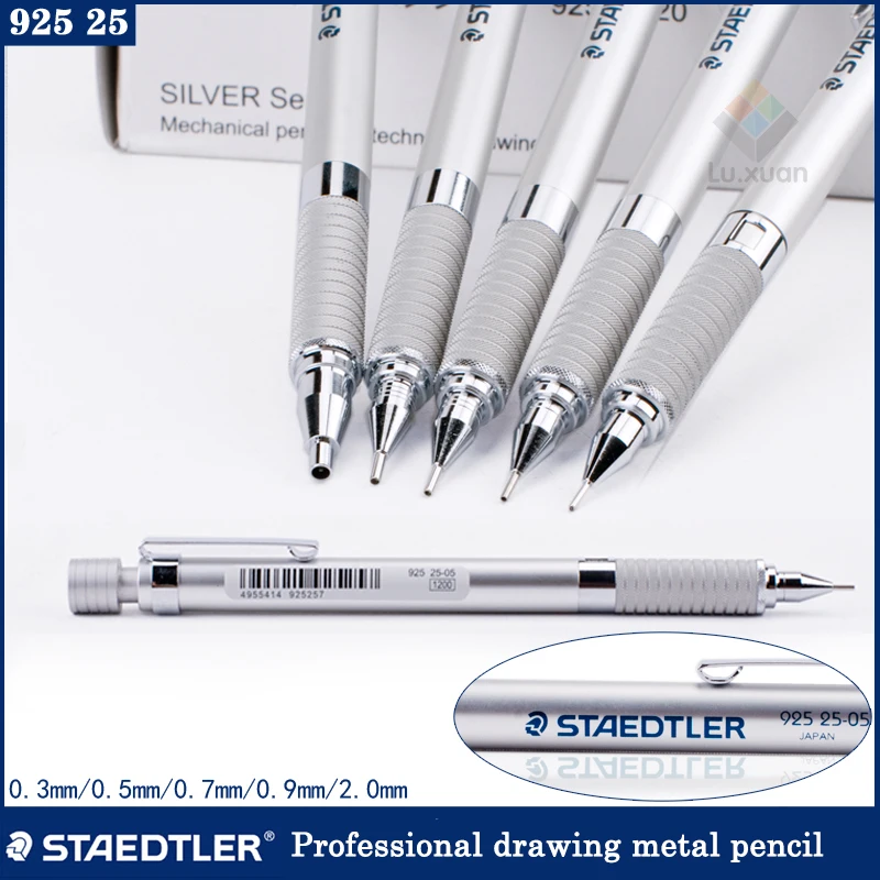 

German Staedtler 925 25 Senior Graphite Drafting Automatic Mechanical/Drawing/Metal Pencil 0.3/0.5/0.7/0.9/2.0 mm School&Office