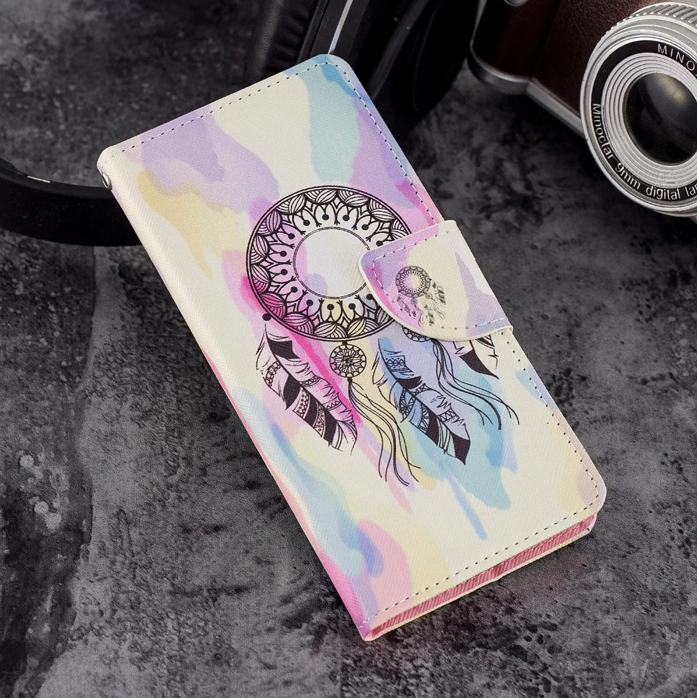 Для sony Xperia XZ2 чехол для Coque компактный мобильного телефона кожаный кошелек