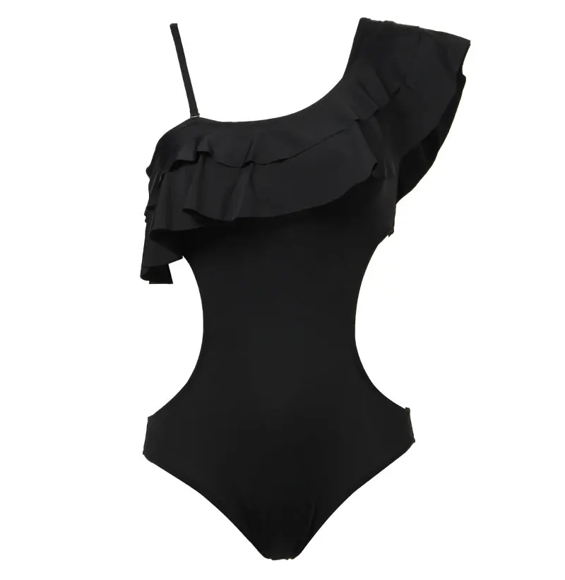 Andzelika bikini Сексуальная Купальник боди женский купальник монокини на одно плече с рюшами