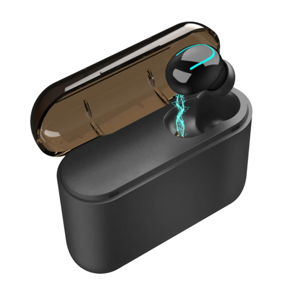 Bluetooth 5 0 беспроводные наушники для телефона мини с портативным зарядным чехлом HSJ