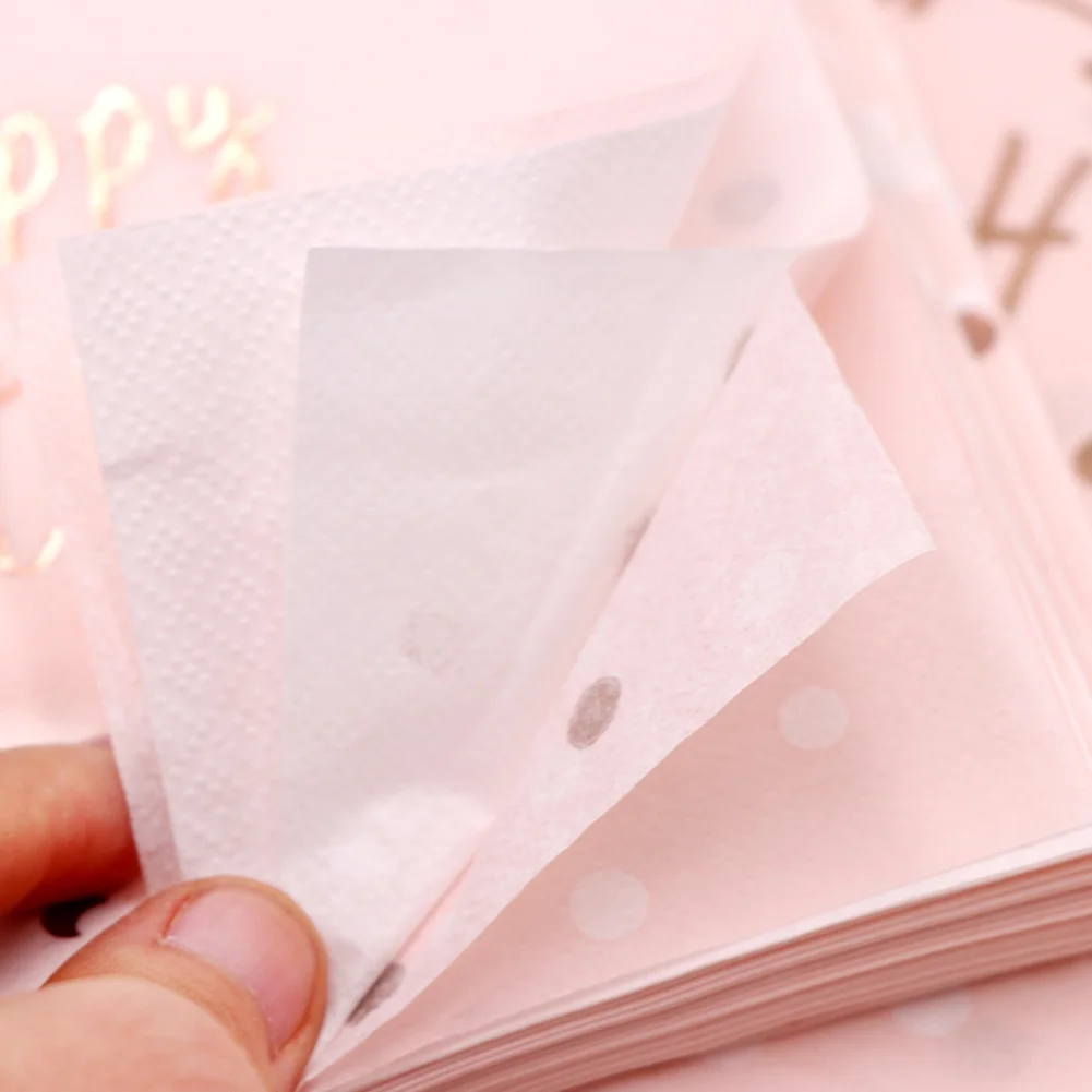 OurWarm Happy Birthday Disposable Party Tableware Pink Paper Cups Plates Napkin s Kids Birthday Party Supplies
