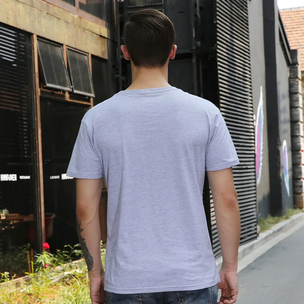 Распродажа 2017 летние новые модные свободные футболки с принтом мужские