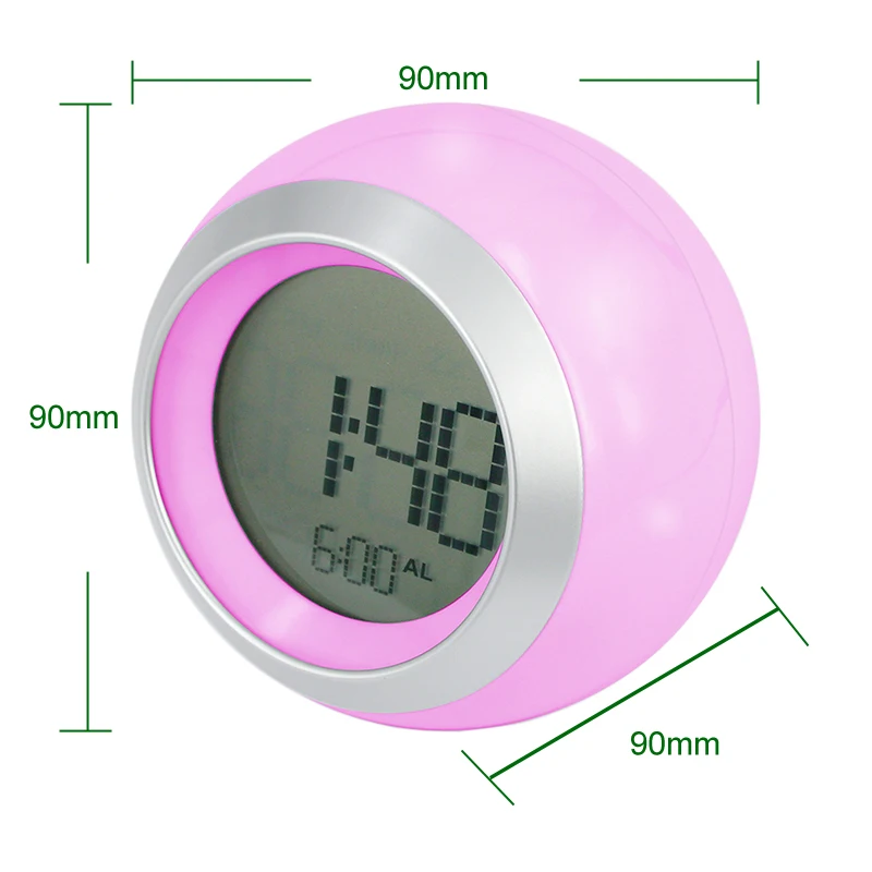 2017 Будильник Цвет свет обесцвечивание сна украшение дома студентов Тихая