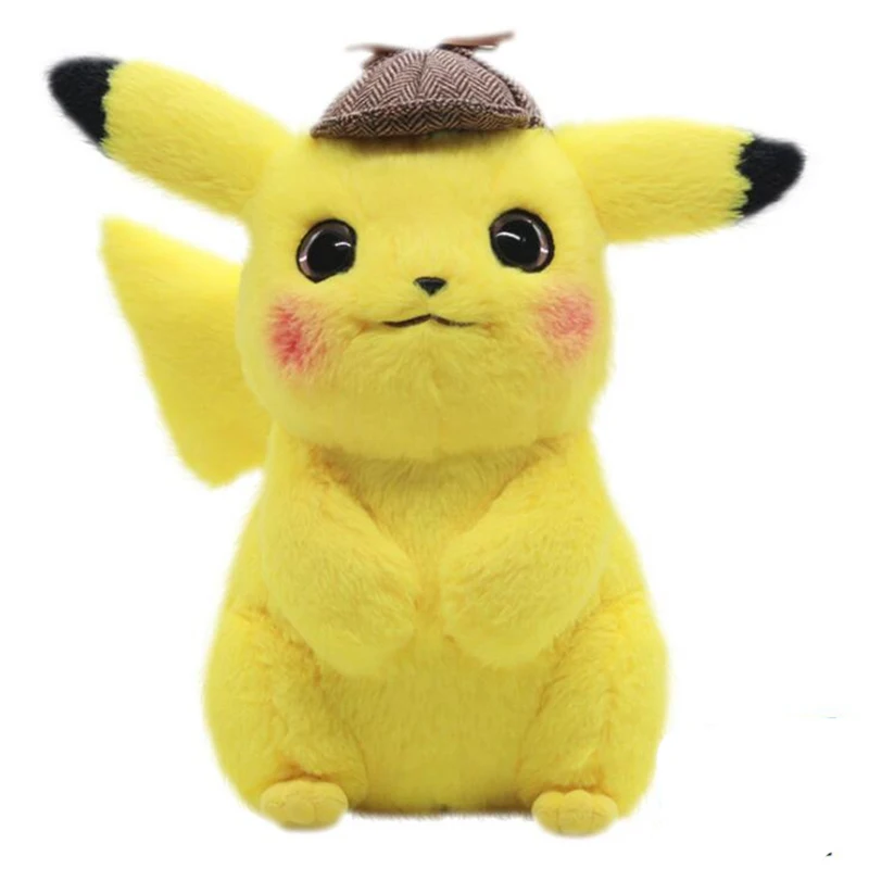 28 см Милая аниме детектива Пикачу плюшевая игрушка детский подарок Игрушка Дети