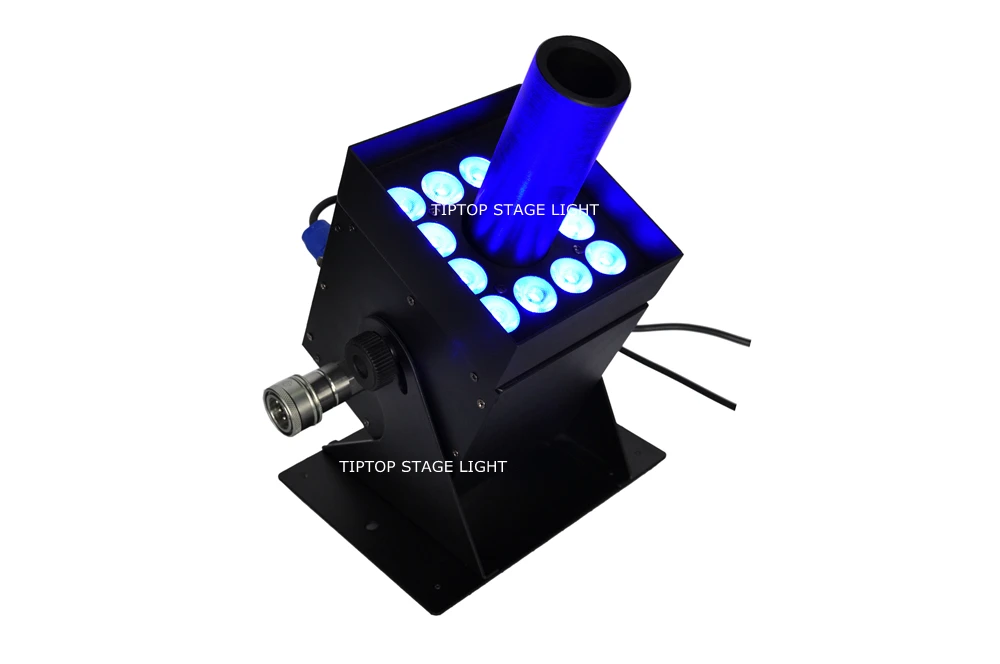 Gigertop TP T21S 12х3вт RGB 3в1 новая струйная машина Co2 дизайн барндверь лучше красочный