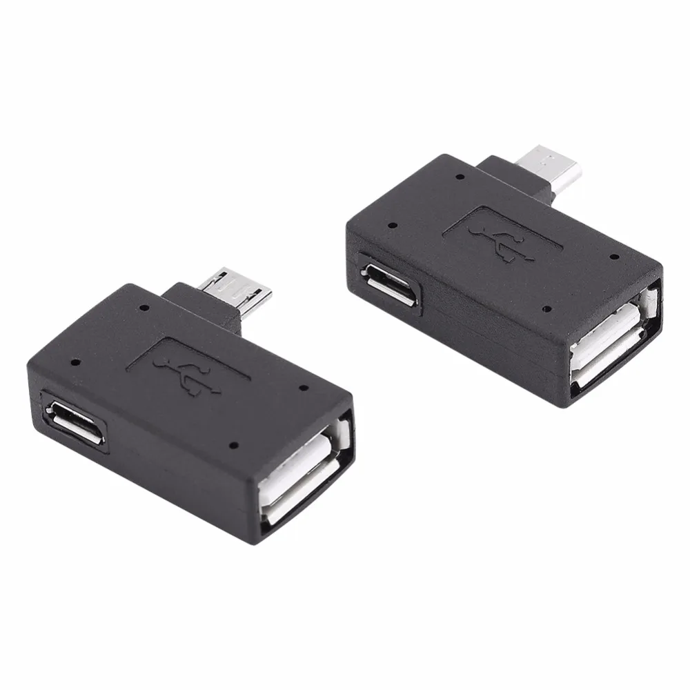 Адаптер Micro USB 2 0 Мама папа шт./компл. порт питания OTG 90 градусов левый правый угол