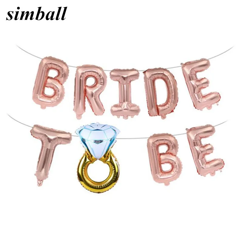 Свадебные душ 16 дюймов розовое золото буквы &quotBride To Be&quot Воздушные шары гелиевые