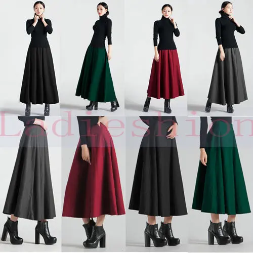 Женская плиссированная юбка миди трапециевидной формы с круглым вырезом горячая