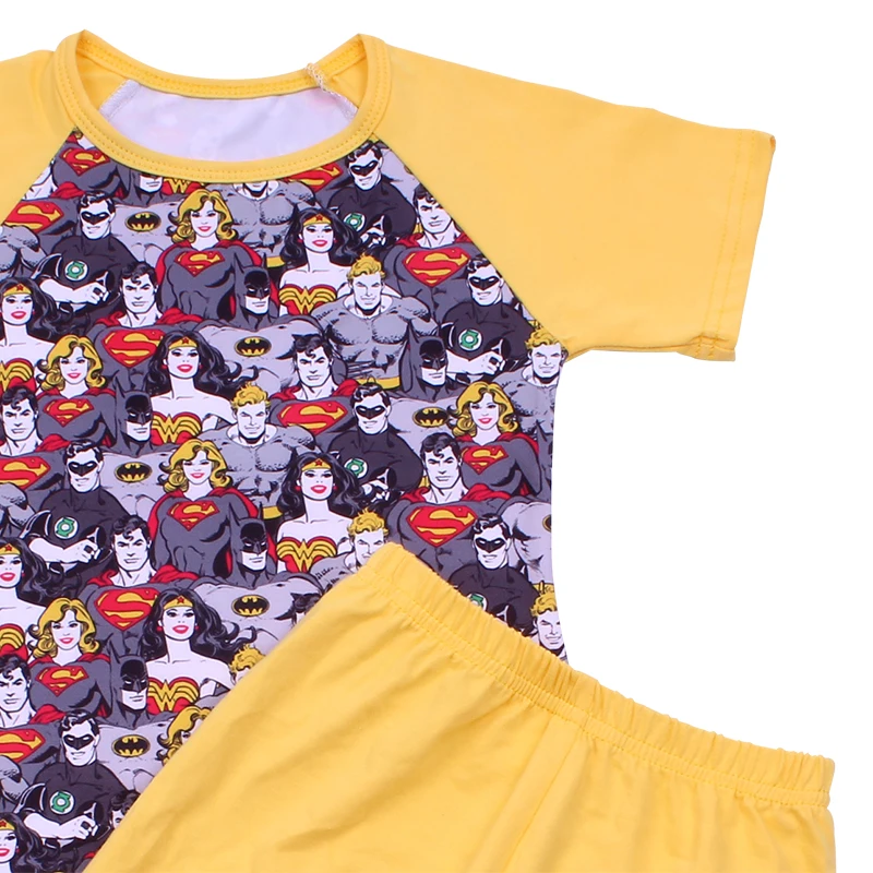Top Class Quality Children Clothings Set Interesting Muscle Men And Women Printed Toddler Outfits Casual T-shirt With Short Sets | Детская