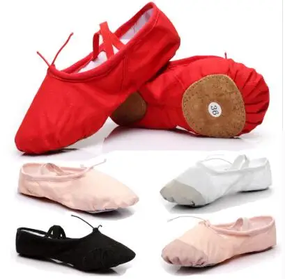 

Girls Ballet Shoes Soft Bottom Point Shoe Ballet Slippers Children Dance Shoes Canvas Ballet Shoes Wholesale Free Shipping B01-1