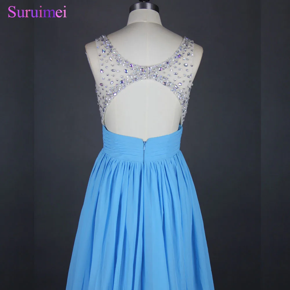 Длинные вечерние платья с бисером прозрачное синее платье открытой спиной |