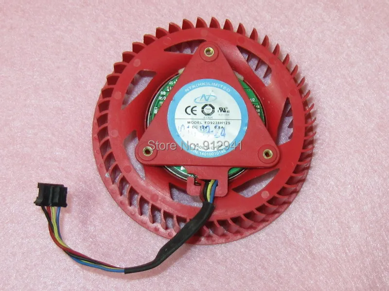 FD9238H12S 75 мм Замена кулера для видеокарты 37 12 В 0.8A 4 провода 4Pin ATI Radeon HD4870 HD4890 HD6850