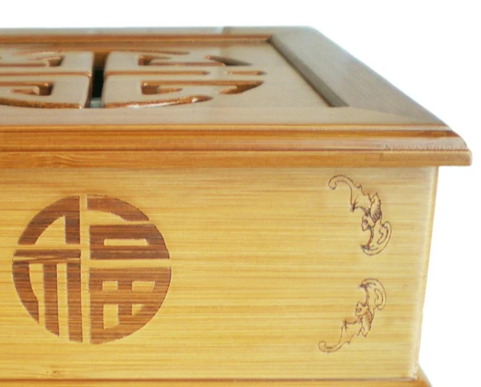 Free shipping Bamboo Kung Fu tea service with GaiWan &amp cups stainless steel clip Travel set in portable bag | Дом и сад
