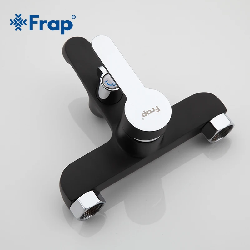 Душевая лейка Frap F3242 хромированный настенный смеситель из латуни черный цвет |