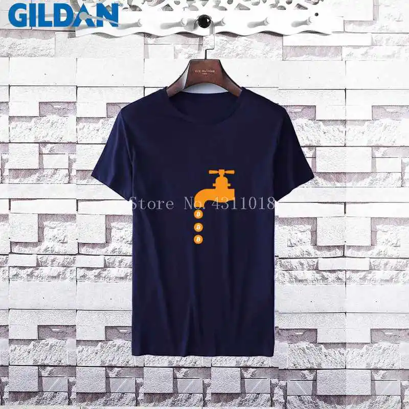 t-shirt men 2017 bitcoin faucet logo symbol cryptocurrency coin t shirt cotton short sleeve tshirt Tops Tees |