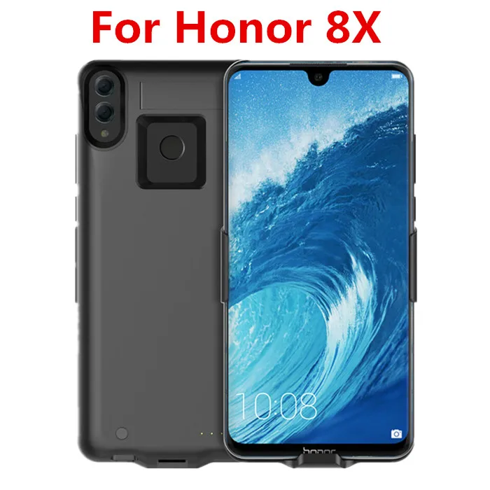 8X Black Для huawei Honor 8X 8X Max 6800 мАч чехол для зарядного устройства Расширенный резервный чехол с подставкой Чехол для зарядного устройства для Honor 8X Max чехол для аккумулятора - Цвет: 8X Black