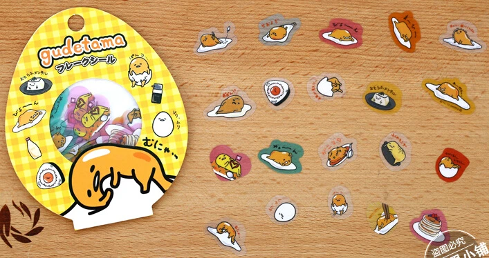 60 шт./упак. Kawaii с изображением ленивого яйца для рукоделия прозрачные декоративные наклейки на дневник альбом ярлыком Книга телефон Декор