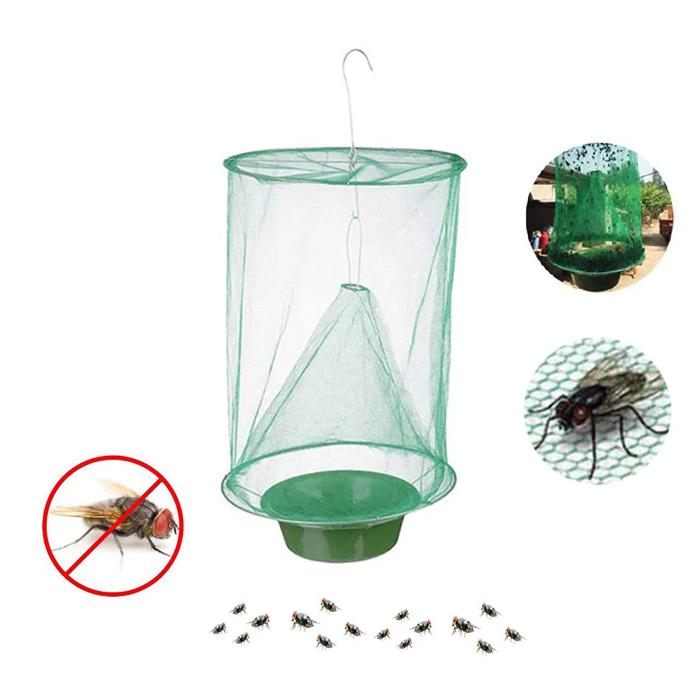 Борьба с вредителями складной висячий мух ловушка летающая Zapper сетчатое