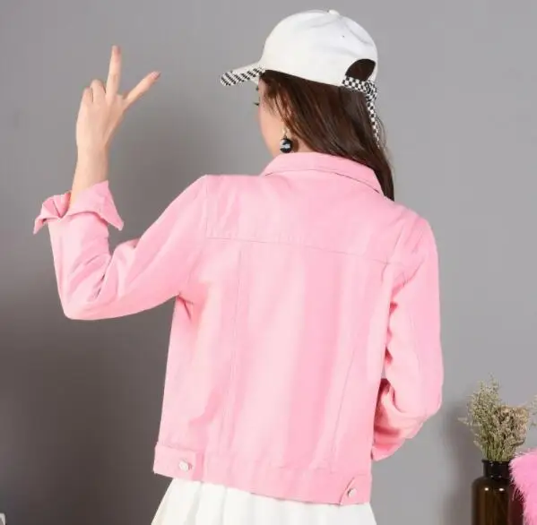 Женская джинсовая куртка с потертостями Повседневная Базовая ветровка