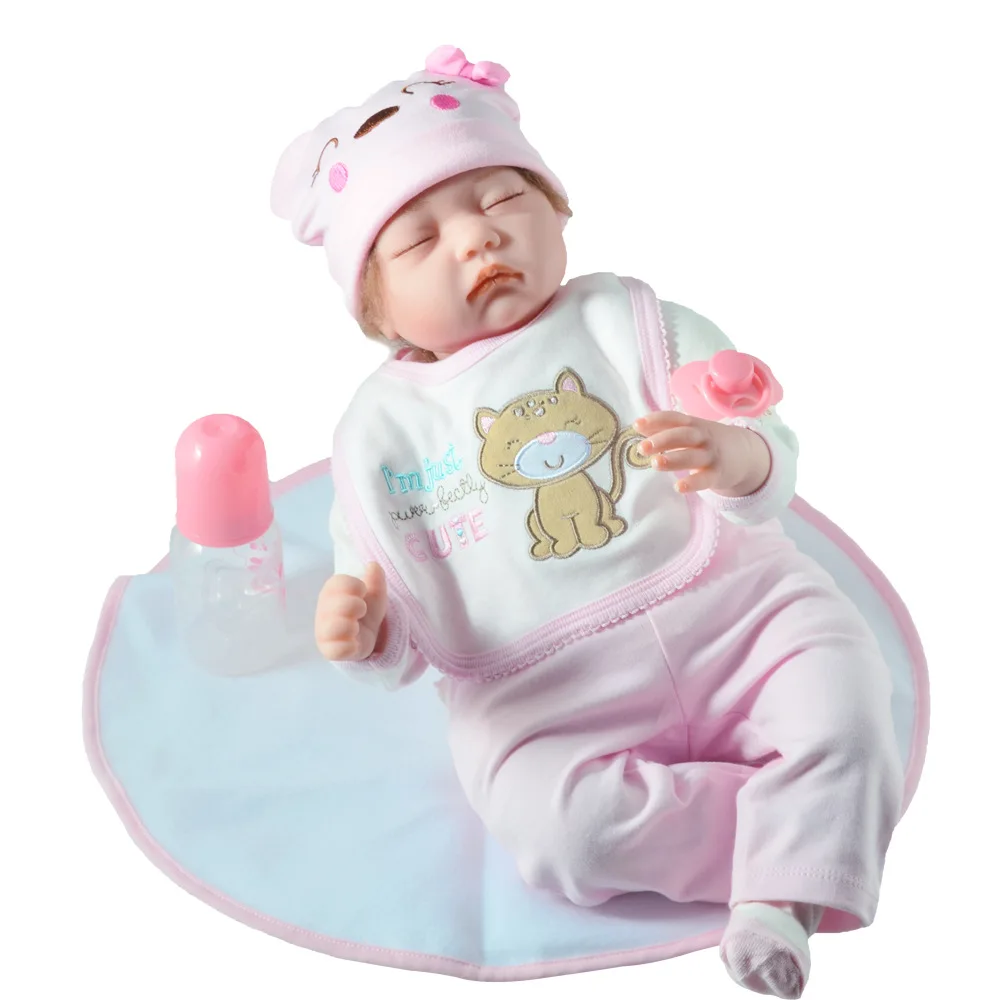 55 см moher Reborn Baby Cloth Body Dolls новинка подарок для ребенка детские игрушки Кукла
