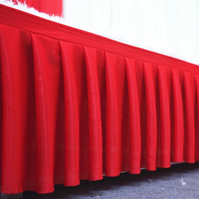 Белая юбка для стола длиной 10 футов свадьбы Рождества вечеринки детского душа