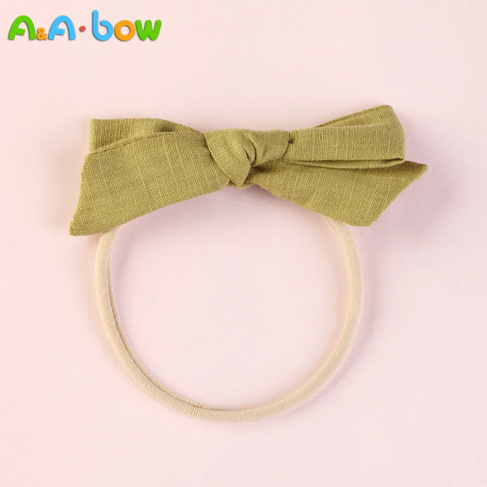 

1pcs Baby Nylon Headbands 10*5cm Cotton Bows HeadBand Elastic Bowknot Hairband for Baby Grils Toddler Hair Accessories Headwear