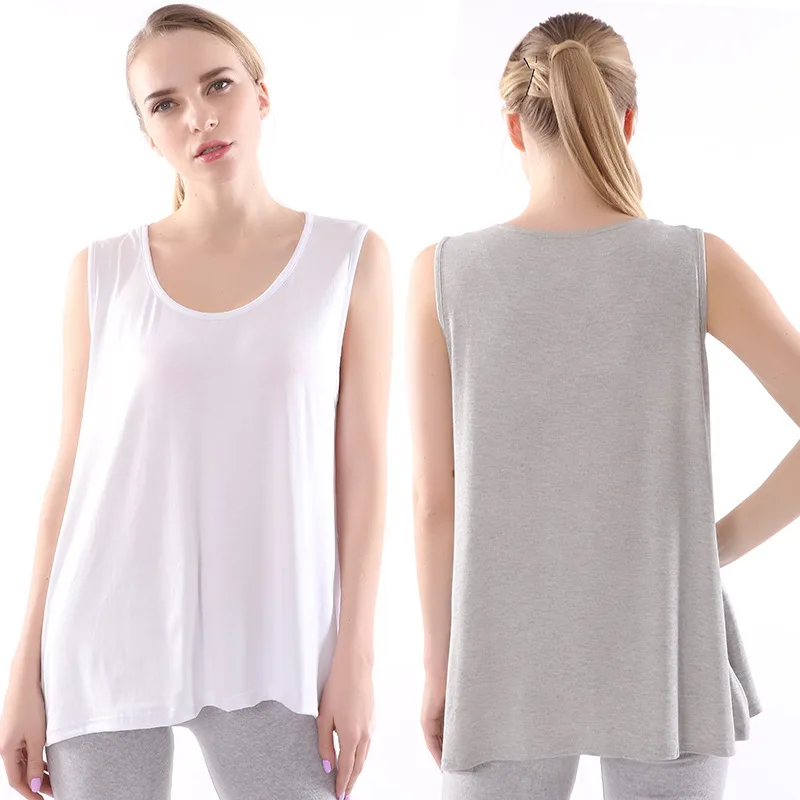 Майка женская Свободная с U-образным вырезом топ без рукавов талией и размера