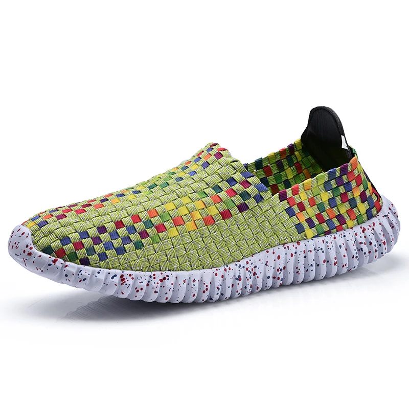 Женская обувь размера плюс 35 44 летние женские дышащие плетеные туфли s