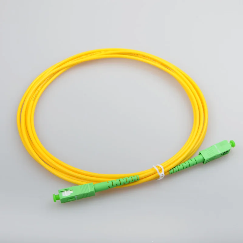 Оптоволоконный патч корд один режим SM Simplex SC/APC 9/125 ftth catv 3 m оптоволоконный джемпер