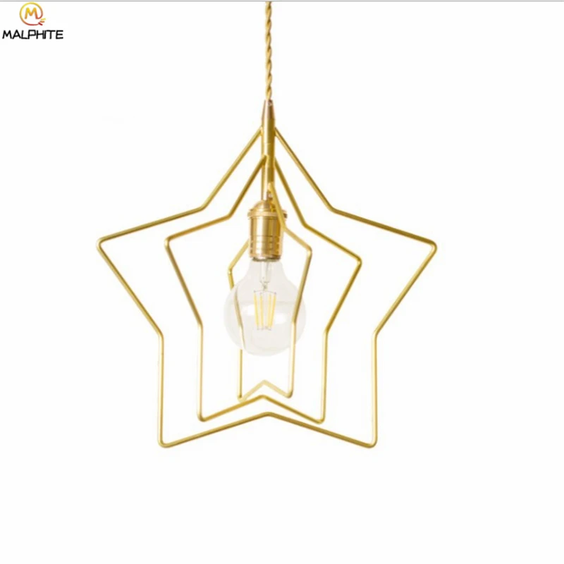 

Nordic Electroplating Golden Pendant Lights Modern Restaurant Bedroom Hanging Pendant Lamp Bar Simple Glass Ball Decor Luminaria